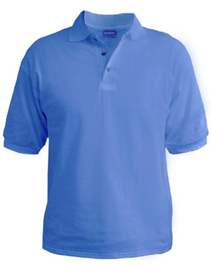 Plain Sky Blue Polo T Shirt